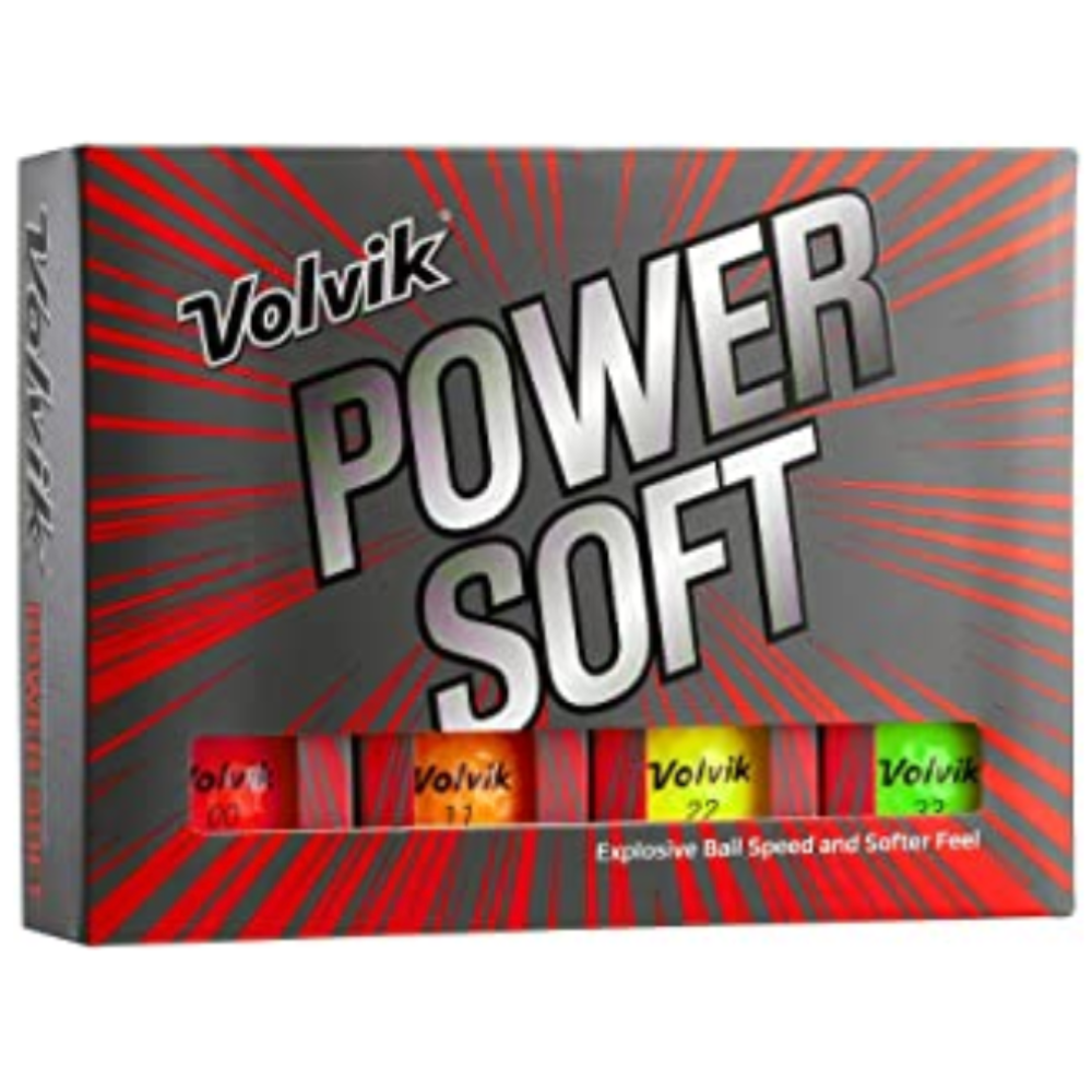 Volvik Power Soft Golf Balls - Mixed Colors (One Dozen)