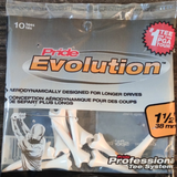 Pride Evolution Plastic Golf Tees - 1-1/2" - 10pcs