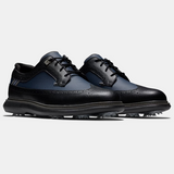 FOOTJOY Men's Traditions - Shield Tip XW Spiked Golf Shoes - Black