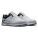 FOOTJOY Men's Pro SL XW Spikeless Golf Shoes - White/Navy