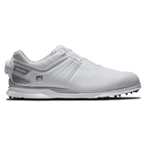 FOOTJOY Men's Pro SL Carbon BOA XW Spikeless Golf Shoes - White/Silver