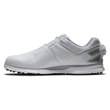 FOOTJOY Men's Pro SL Carbon BOA XW Spikeless Golf Shoes - White/Silver