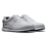 FOOTJOY Men's Pro SL Carbon BOA XW Spikeless Golf Shoes - White/Silver