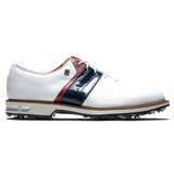 FOOTJOY Men's Premiere Series Packard XW Spiked Golf Shoes - White/Navy/Red