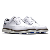 FOOTJOY Men's Traditions - Shield Tip XW Spiked Golf Shoes - White