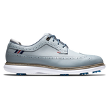 FOOTJOY Men's Traditions - Shield Tip XW Spiked Golf Shoes - Gray