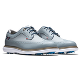 FOOTJOY Men's Traditions - Shield Tip XW Spiked Golf Shoes - Gray
