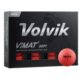 Volvik Vimat  Soft Golf Balls -Red Colour ( Pack of 12)