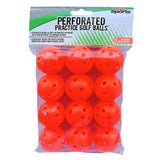 Pride Sports Perforated Practise Golf Balls Orange