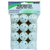 Pride Sports Perforated Practise Golf Balls White