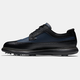 FOOTJOY Men's Traditions - Shield Tip XW Spiked Golf Shoes - Black