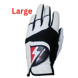 Power Bilt Left Handed Golf Glove -White all condition play glove for Men