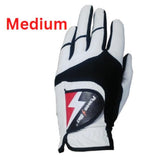 Power Bilt Left Handed Golf Glove -White all condition play glove for Men