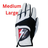 Power Bilt Left Handed Golf Glove -White all condition play glove for Men